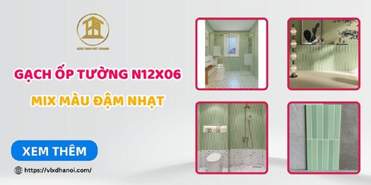 Mẫu gạch ốp tường tone cam