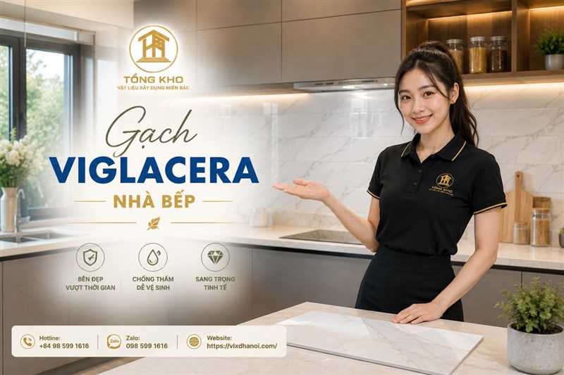 Gạch Viglacera nhà bếp