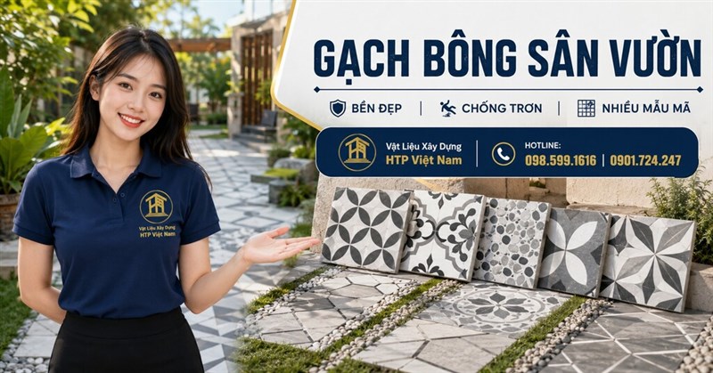 Gạch bông sân vườn