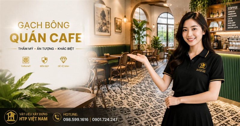 Gạch bông quán cafe