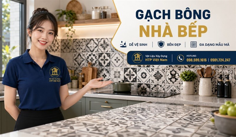 Gạch bông nhà bếp