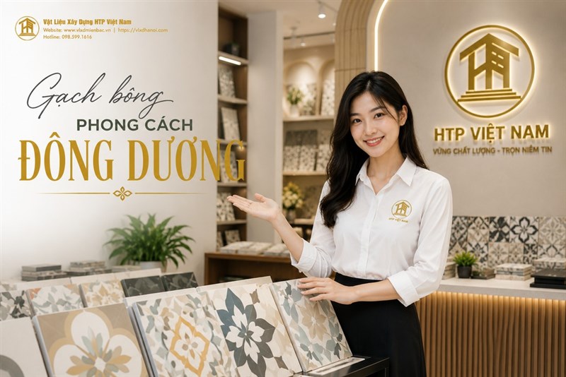 Gạch bông phong cách Đông Dương