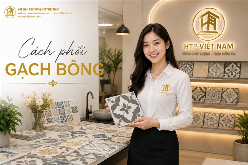 Cách phối gạch bông