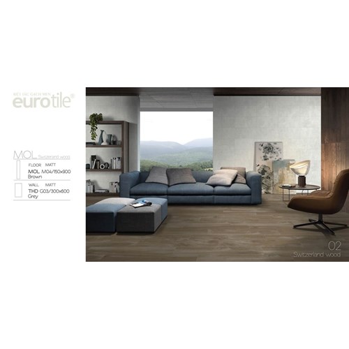 Gạch Eurotile Mộc Châu 15x90cm MOL M01