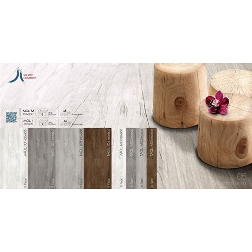 Gạch Eurotile Mộc Lan 20x120cm MOL K02